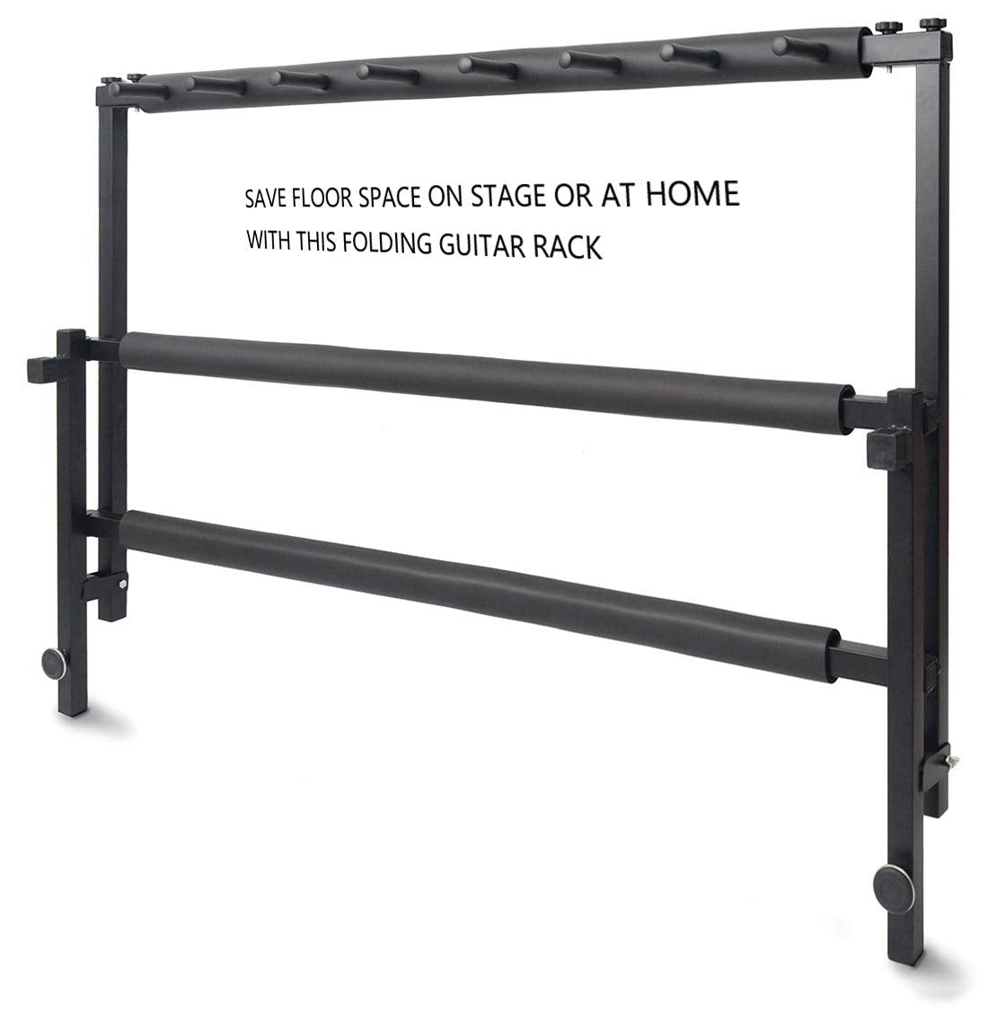 Morimoe Guitar Bass Stand for Multiple Guitars Display Foldable Rack (7-Space)